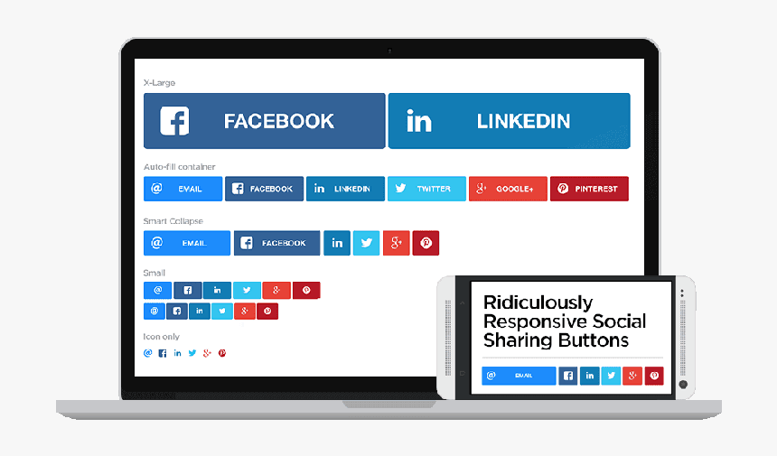 Botones Compartir Redes Sociales, HD Png Download
