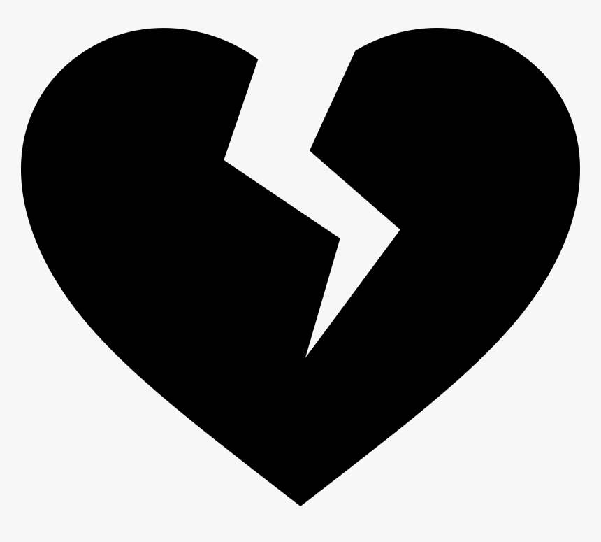 Broken Heart Icon - Broken Heart Vector Png, Transparent Png