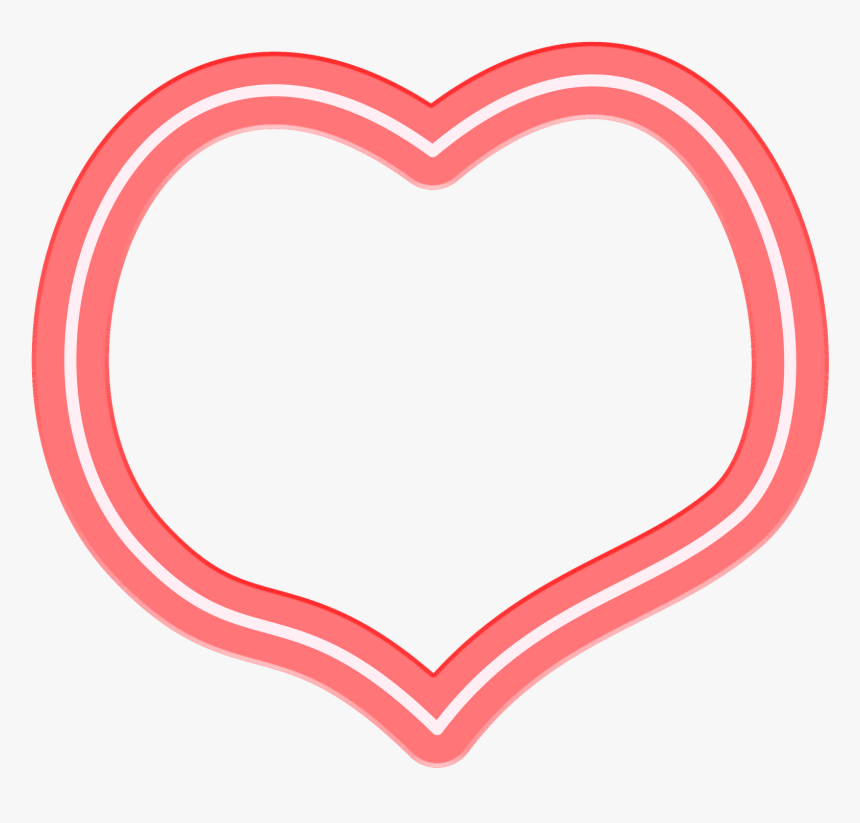 Frame Heart In Png - Blue Heart Shaped Frame Png, Transparent Png