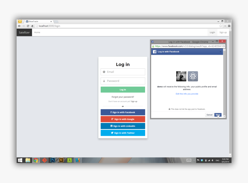 Oauth Login Screens, HD Png Download