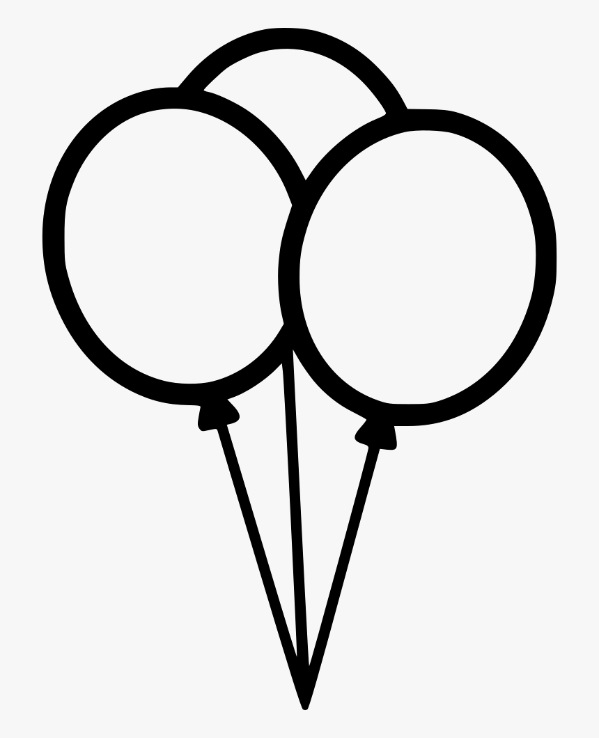 Graphic Library Library Png Icon Free Download Onlinewebfonts - Balloon Icon Black White, Transparent Png