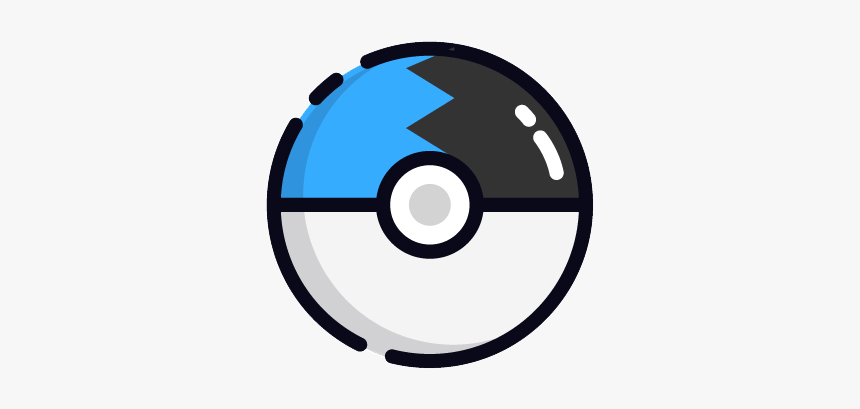Pokeball Clipart Flat - Moon Ball Pokemon, HD Png Download
