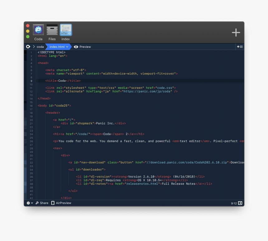 Coda Editor, HD Png Download