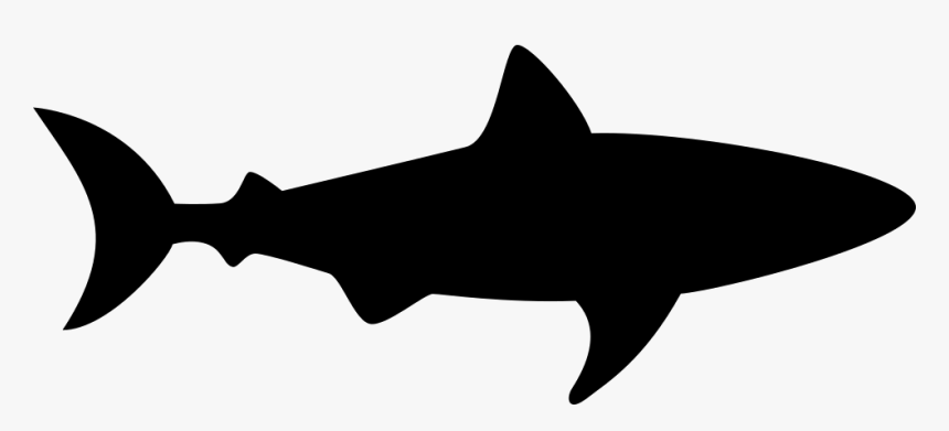 Shark Facing Right - Shark Silhouette, HD Png Download
