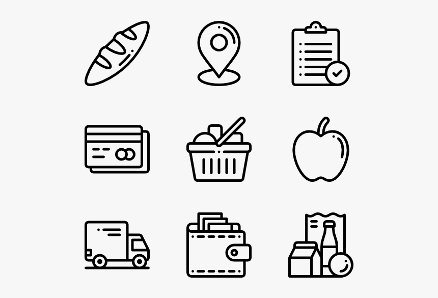Grocery - Design Icons Vector, HD Png Download
