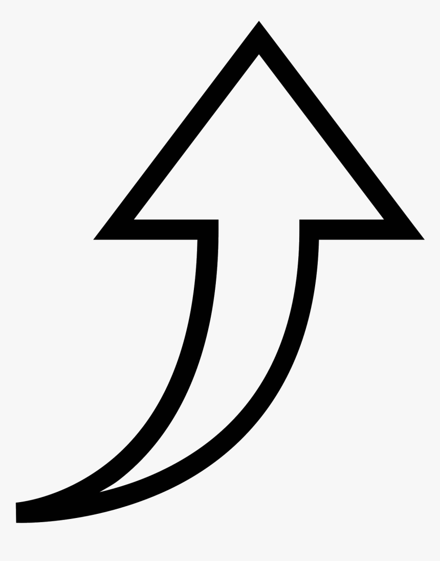 Up Vector Large Arrow Svg Black And White Stock - Arrow Up Vector Png, Transparent Png