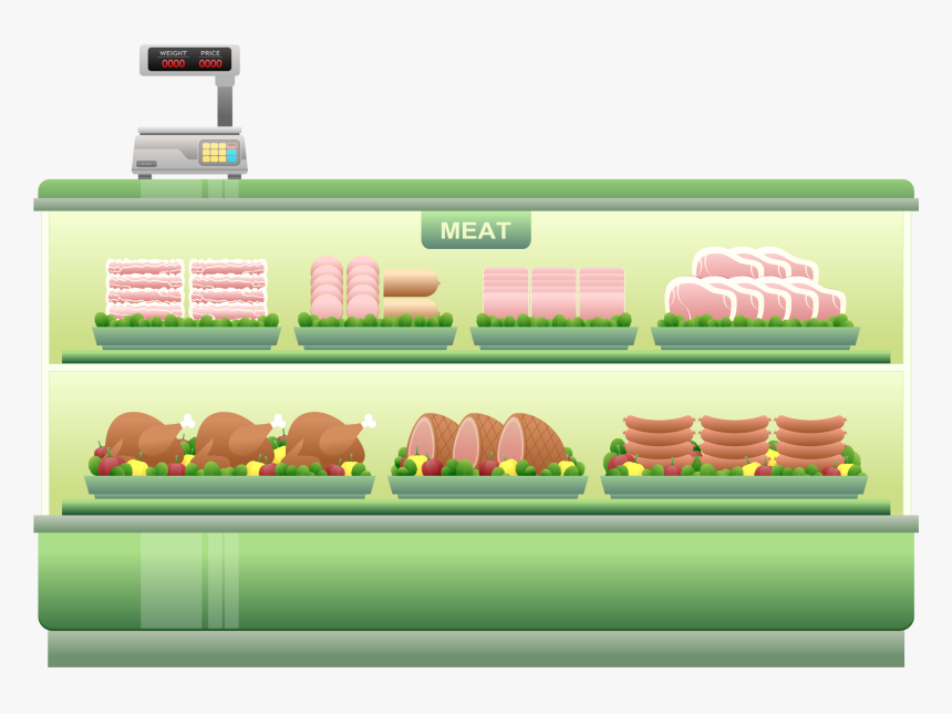 This Free Icons Png Design Of Supermarket Meat Counter - Deli Counter Deli Clip Art, Transparent Png