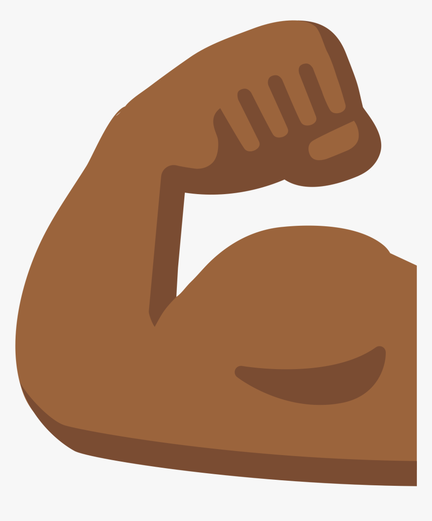 Arm Emoji Biceps Human Skin Color Muscle Muscle Arm Emoji, HD Png Download , Transparent Png