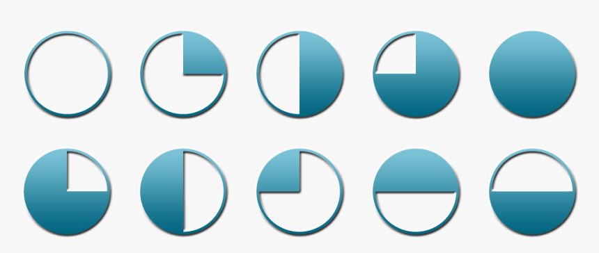 Harvey Balls Powerpoint - Harvey Balls Powerpoint Red, HD Png Download