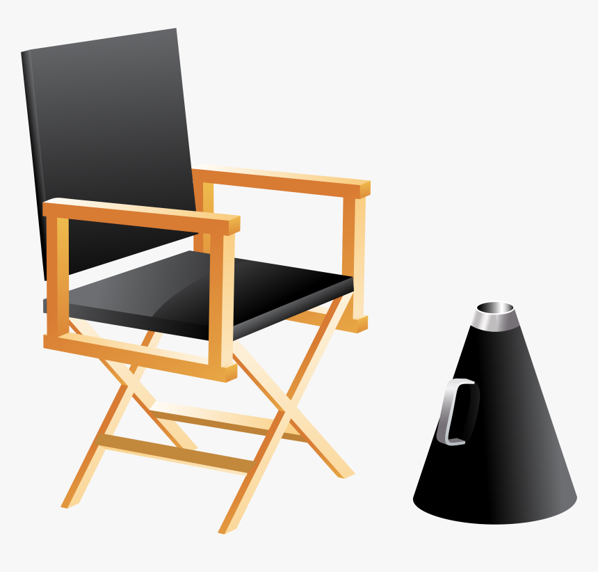Directors Chair And Megaphone Png Clip Art, Transparent Png