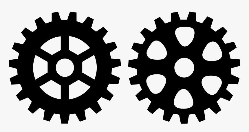 Photography Illustration Two Gears Transprent Png Free - Gear Vector, Transparent Png