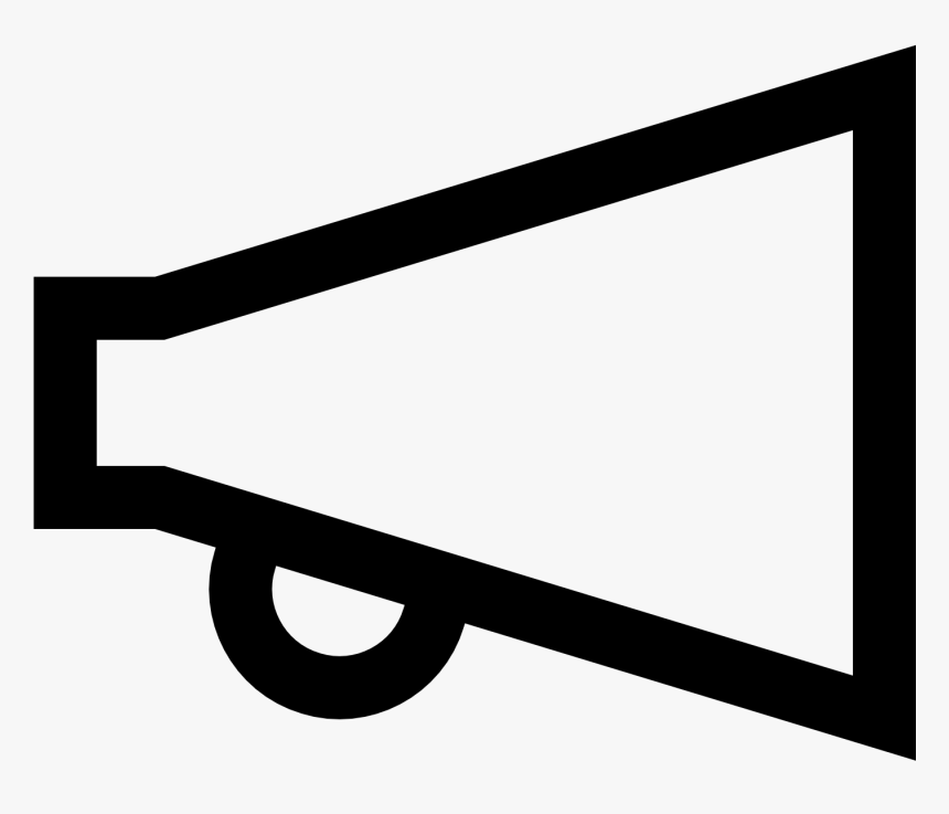 Megaphone Png Free Megaphone Icon Png 407177 Download - White Megaphone Icon Png, Transparent Png