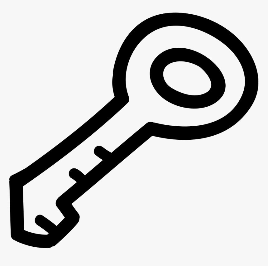 Key Hand Drawn Outline - Icon, HD Png Download