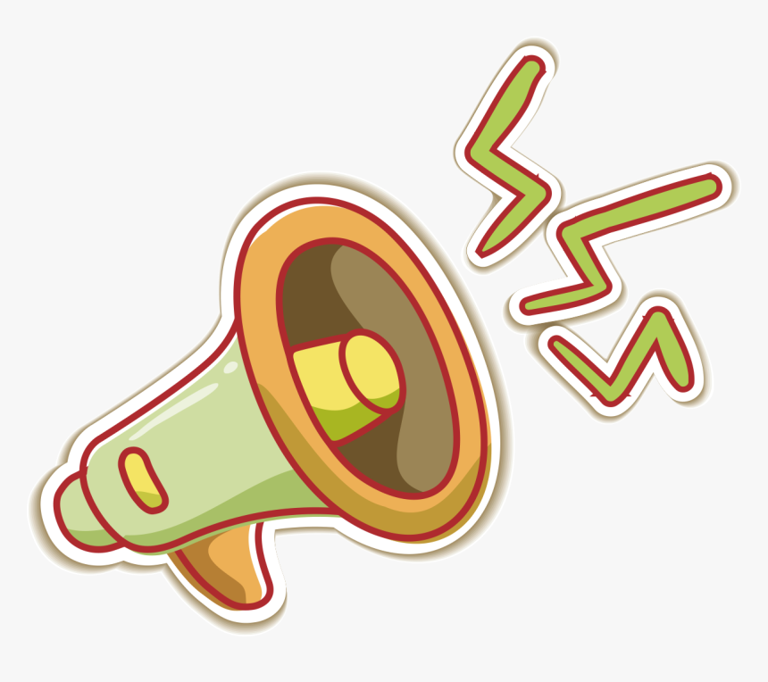 Megaphone Clipart Speaker Phone - Transparent Background Speaker Cartoon Png, Png Download