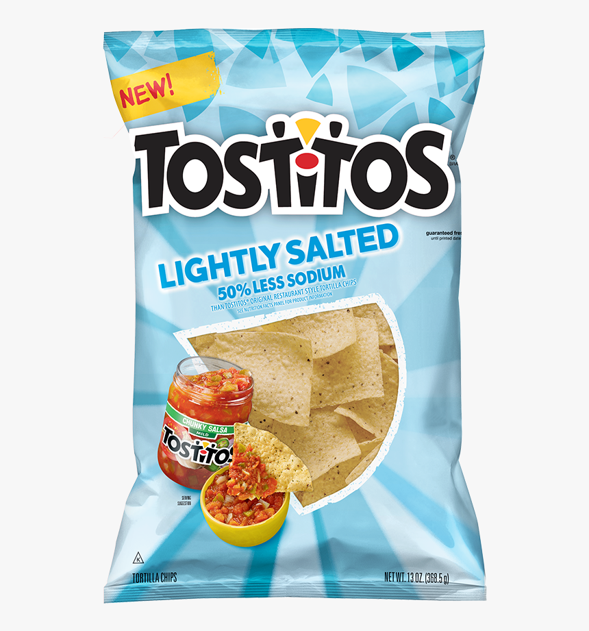 Tostitos® Lightly Salted - Tostitos Lightly Salted Tortilla Chips, HD Png Download