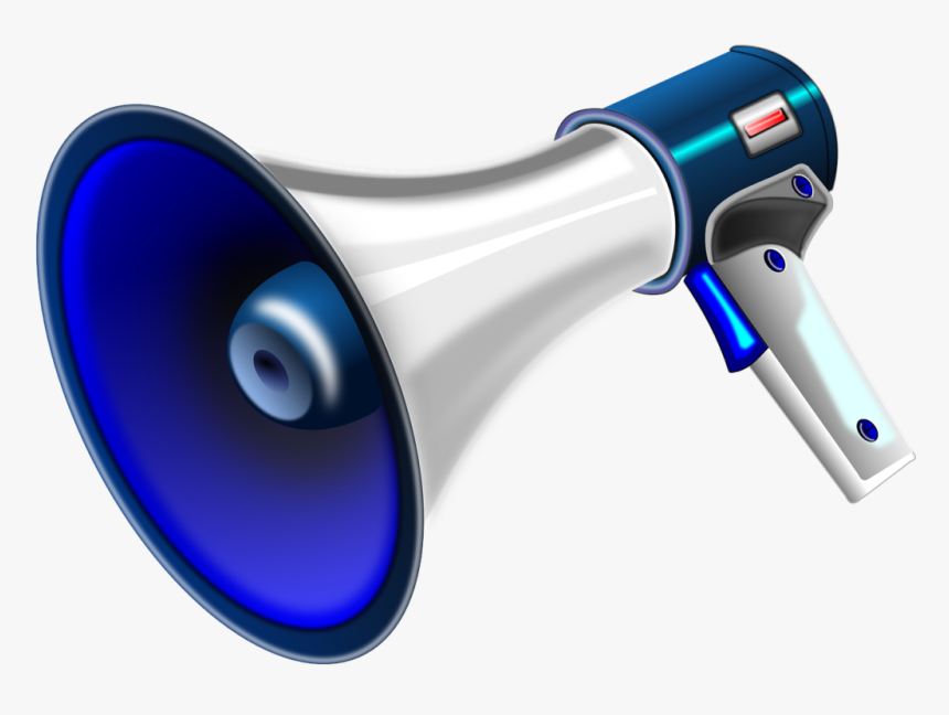 Megaphone Blue, HD Png Download