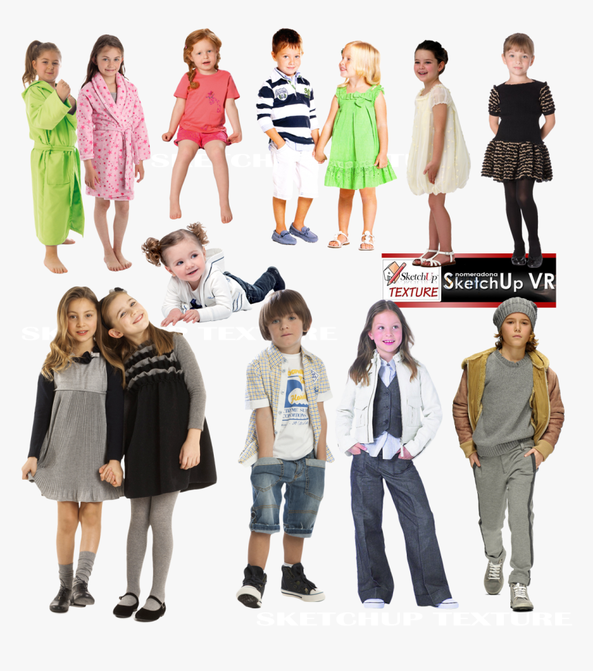 Cut Out People, 2d People - Bambini Cutout, HD Png Download