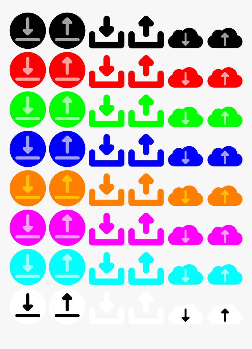 Upload Download Icon Png, Transparent Png