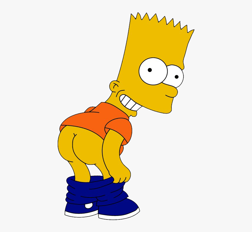 Bart Simpson Butt, HD Png Download