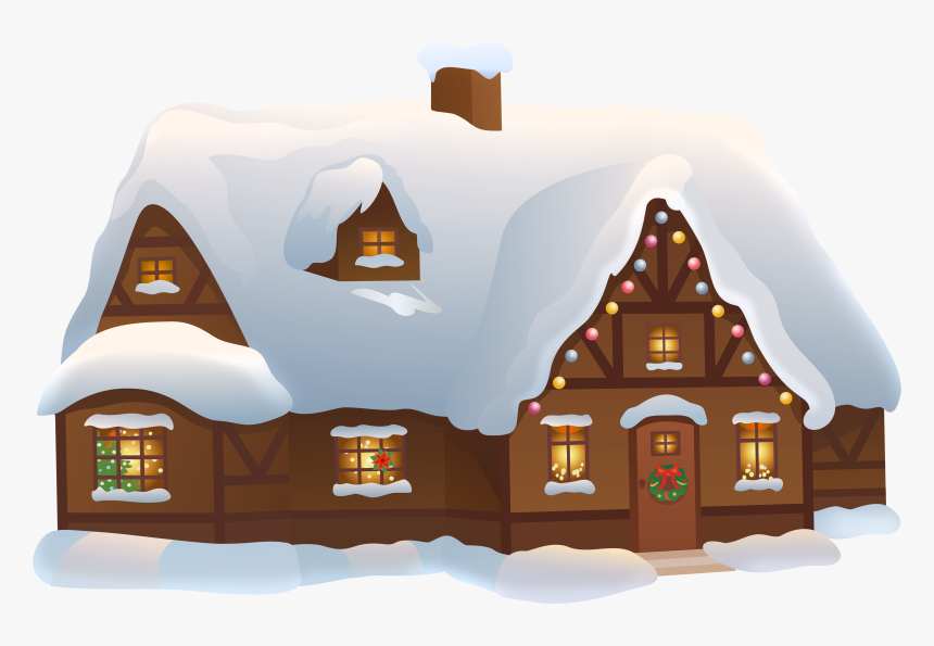 Christmas House Transparent Png Clip Art Image - Christmas Transparent Clip Art, Png Download