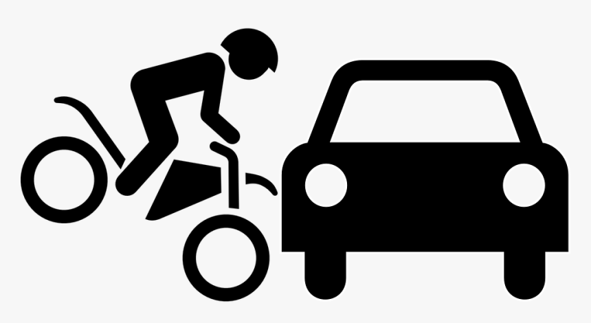 Motorcycle, Car, Crash, Pictogram, Traffic, Cycle, - Accident Claims, HD Png Download