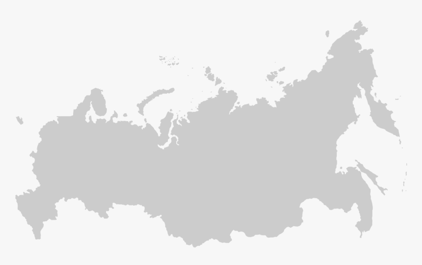 Russia Map Outline Png, Transparent Png