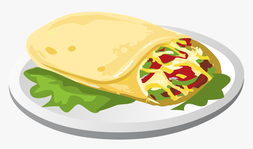 Mexican Food Clipart Png - Clip Art Burritos, Transparent Png