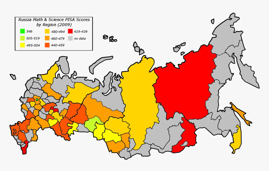 Most Populated Areas Of Russia, HD Png Download