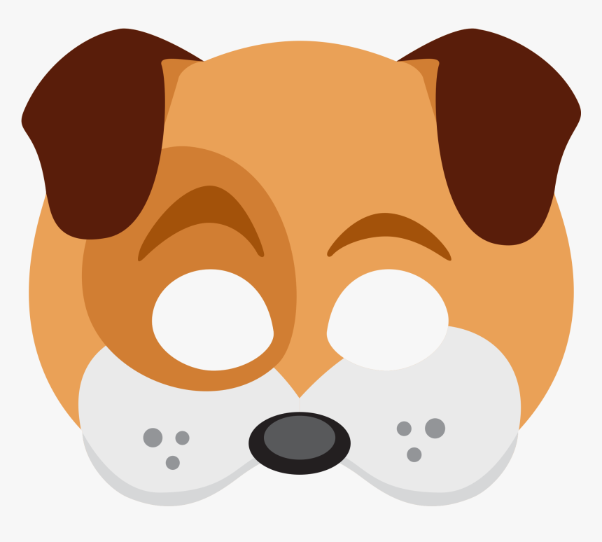 Dog Face Sticker Mask Png Snapchat Messenger - Cara De Perro Png, Transparent Png