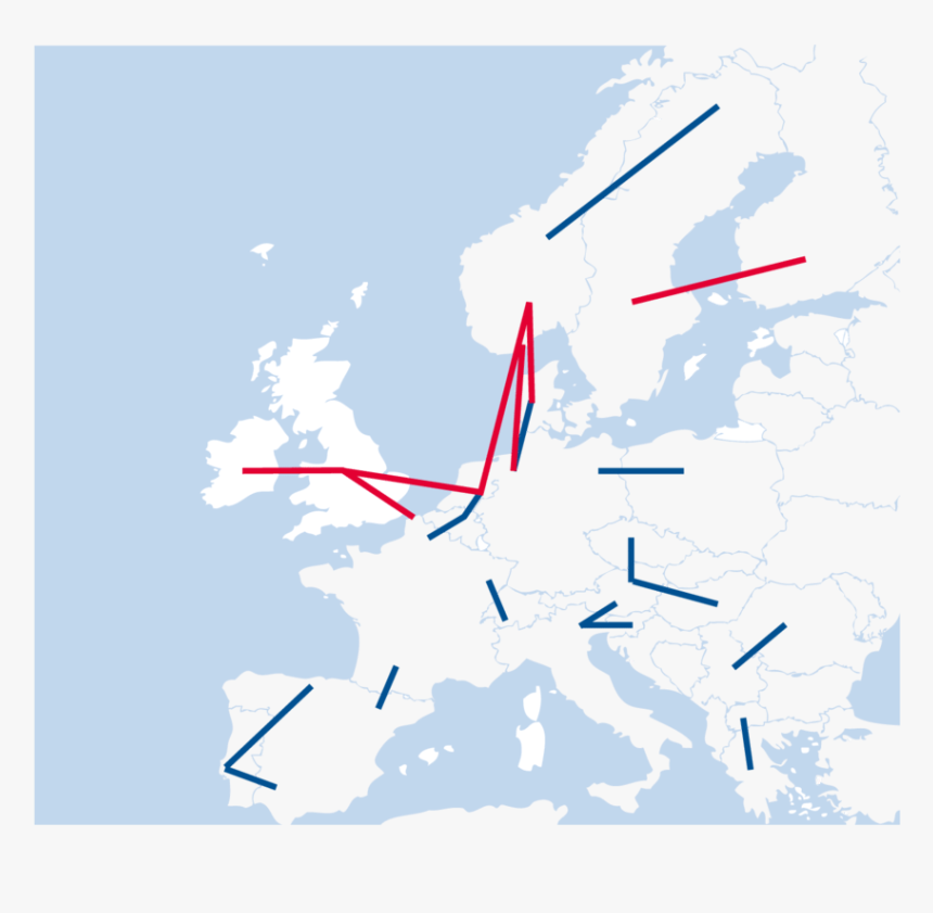 Stage 1 Grid Upgrades - Europe Russia Map Vector, HD Png Download