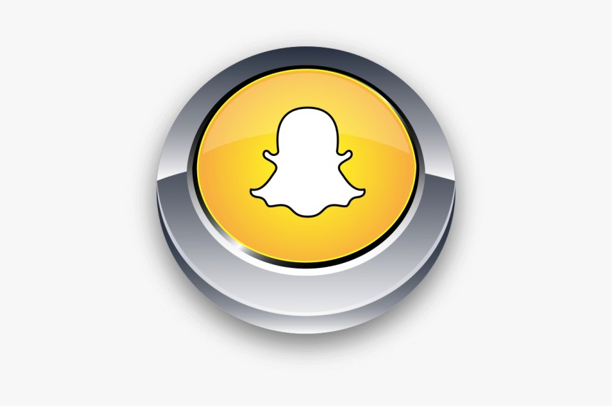 Snapchat Button Png Image Free Download Searchpng - Circle, Transparent Png