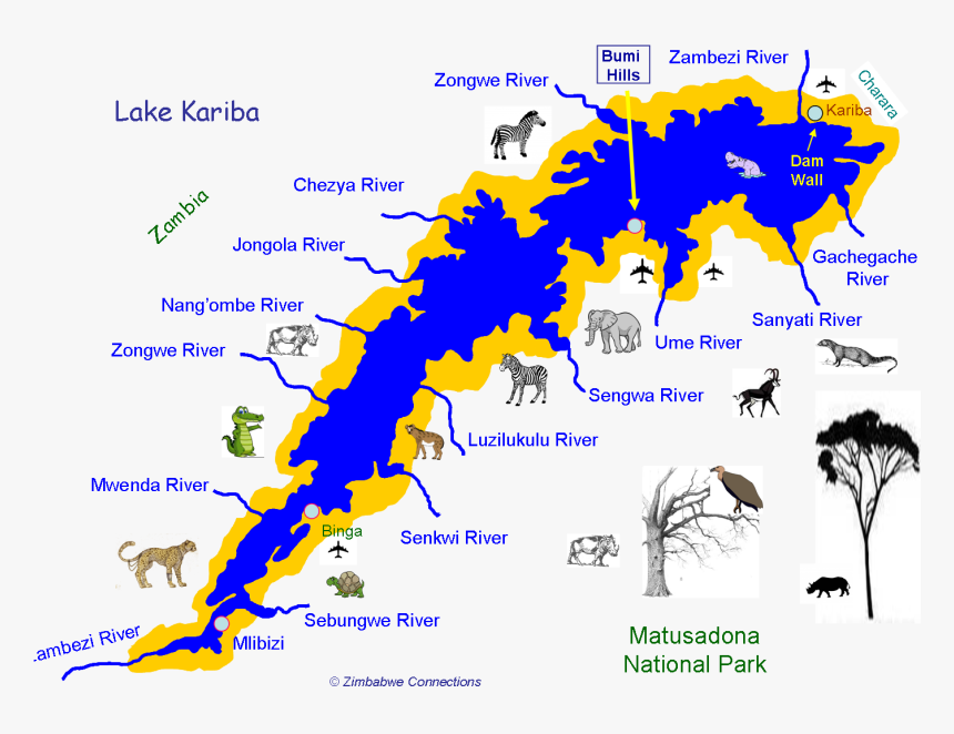Lake Kariba Before Dam, HD Png Download