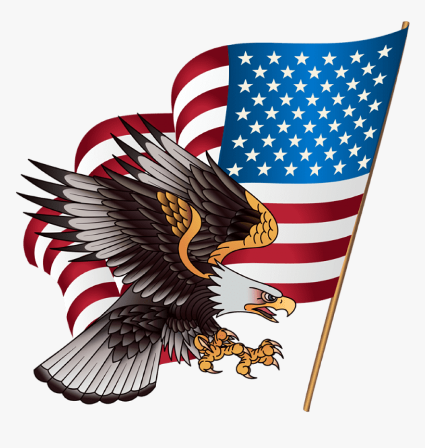 Usa Clipart American Flag Eagle - Many Stars Are On The American Flag, HD Png Download