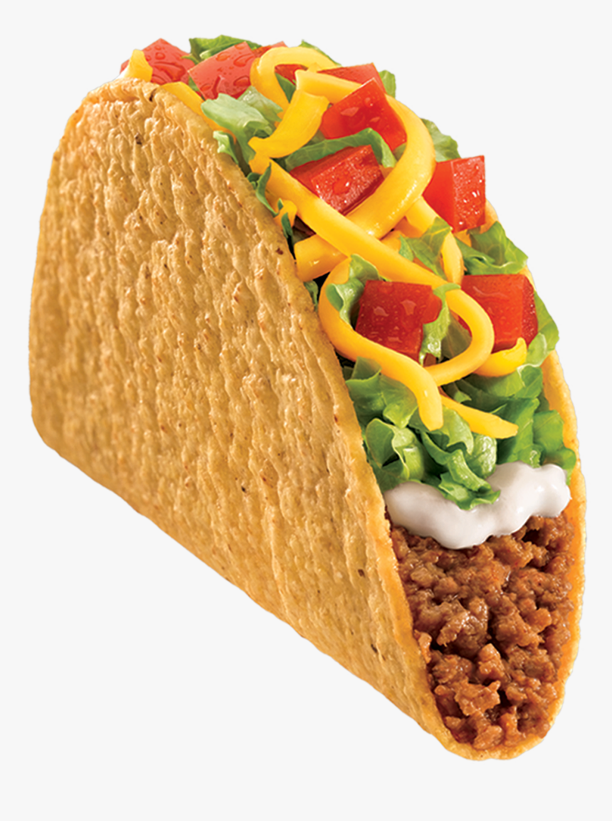 Food Junk Bell Fast Taco Png File Hd Clipart - Taco Bell Taco Png, Transparent Png