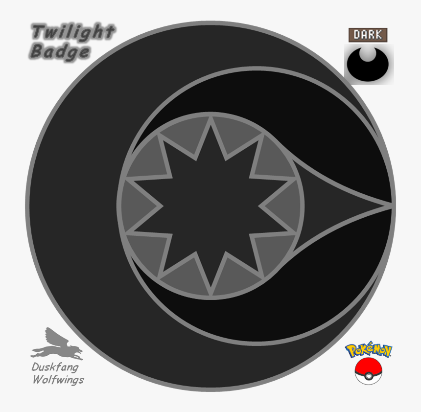 Twilight Badge For Dark-type Pokémon Gym - Old School Astros Logo, HD Png Download