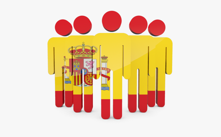 Illustration Of Flag Of Spain - Brazilian People Png, Transparent Png