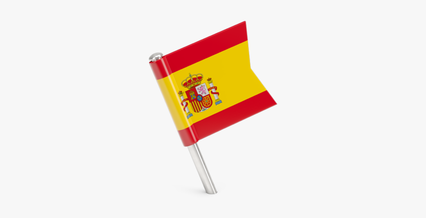 Square Flag Pin - Spain Pin Png, Transparent Png