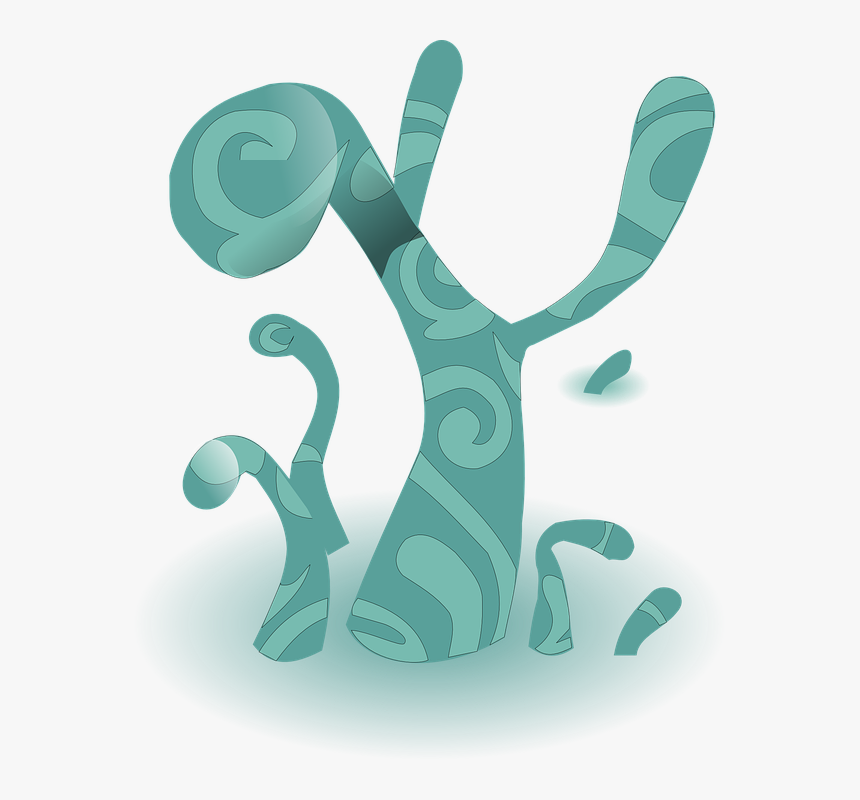 Blue, Plants, Stems, Branches, Weird, Species, Patterns - Alien Tree Clipart, HD Png Download