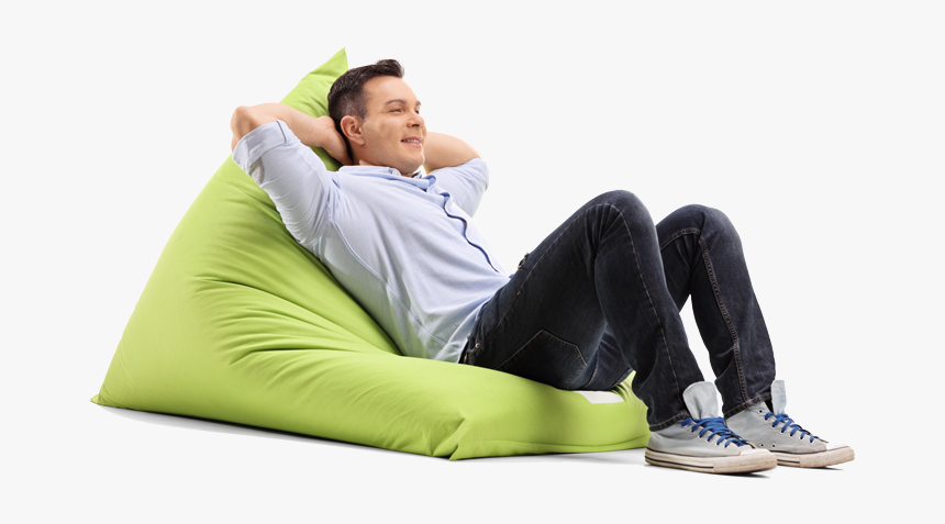 Bean-bag - Relax Man Png, Transparent Png