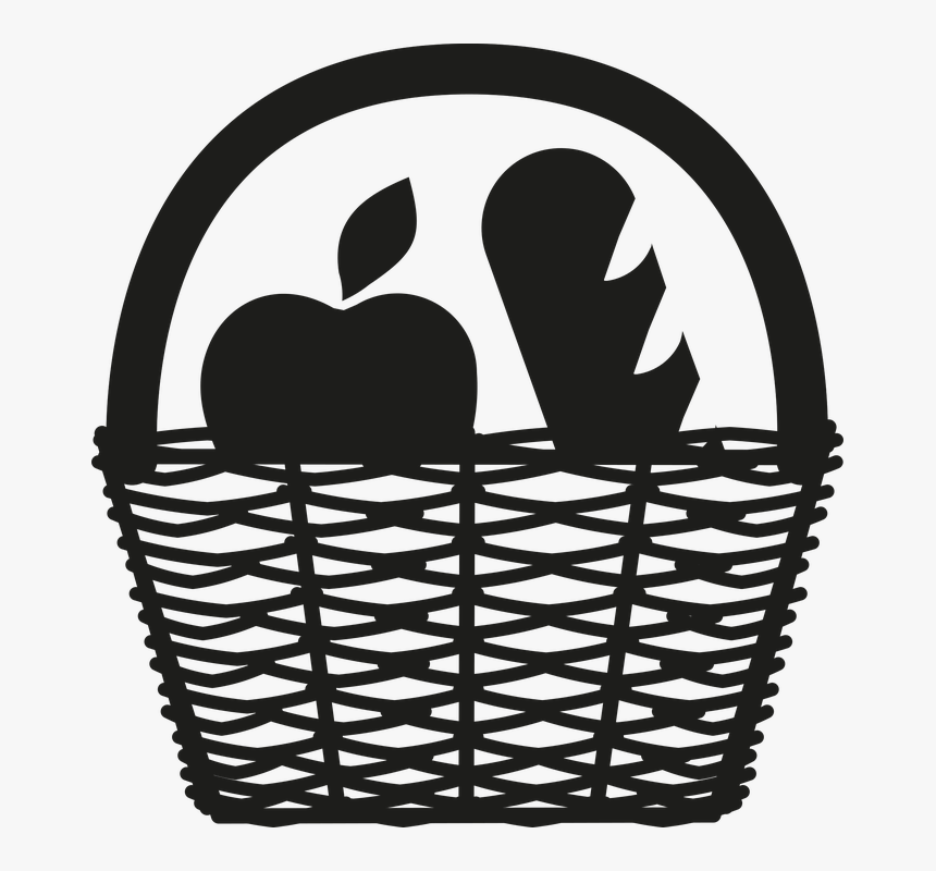 Transparent Apple Basket Png - Cesta De Mercado Vector, Png Download