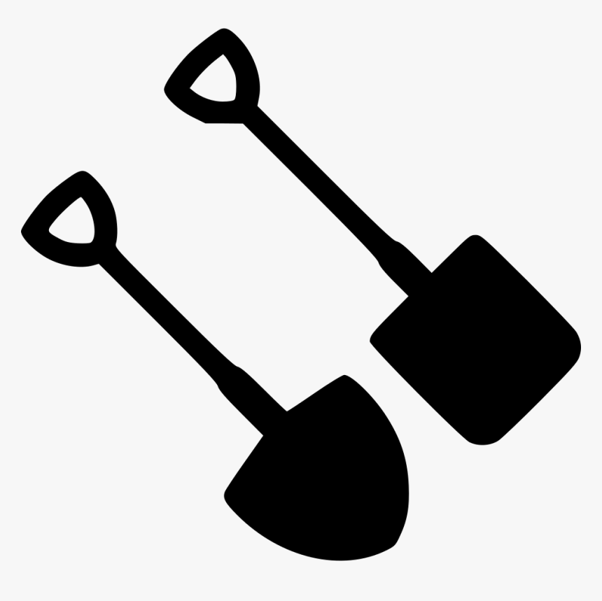 Spade And Shovel - Garden Maintenance Symbol Circle, HD Png Download