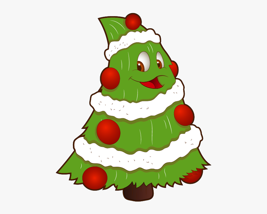 Transparent Funny Small Christmas Tree Png Clipart - Funny Christmas Tree Clipart, Png Download