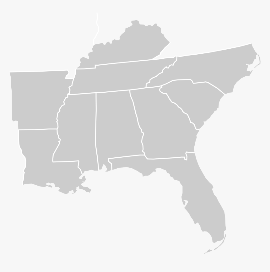 Transparent Usa Map Outline Png - Map Of East Coast Png, Png Download
