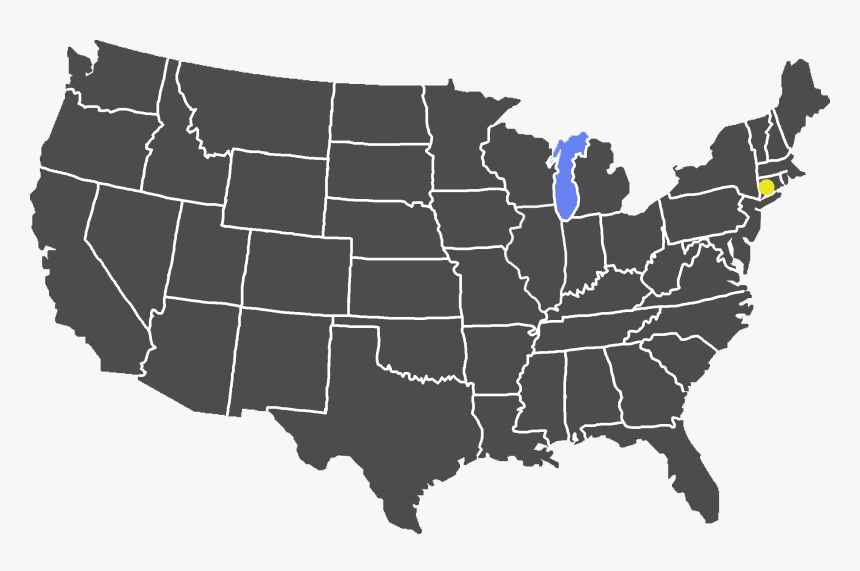 08 Feb Us Map Red And Blue States - Blue And Red States 2019, HD Png Download