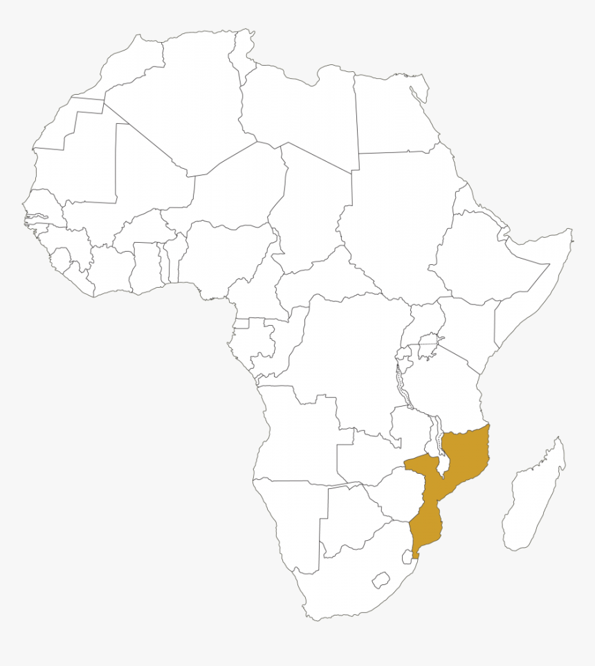 Zimbabwe Outlined In Africa, HD Png Download