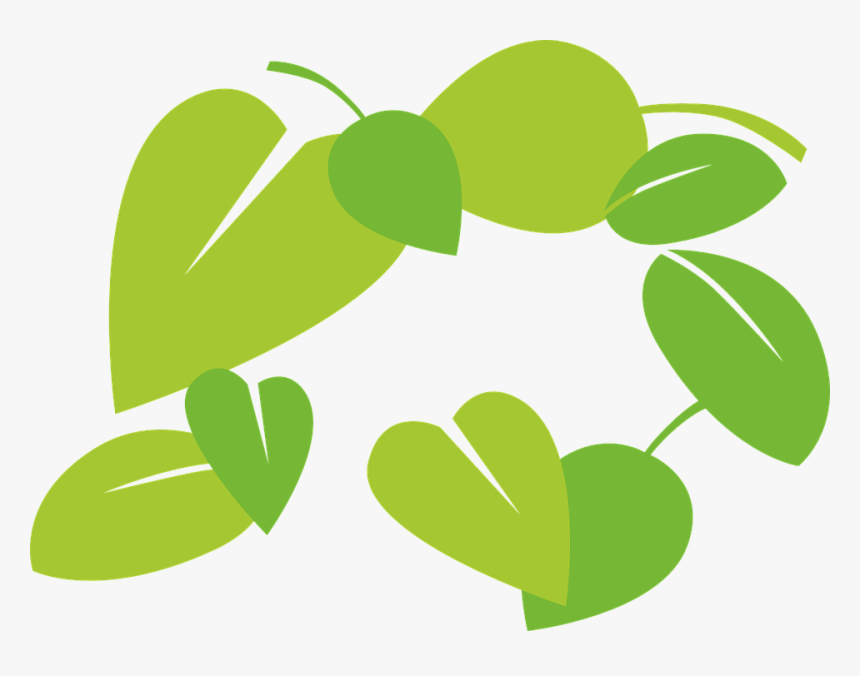 Hojas, Vector De, Verde, Flora - Leaves Green Falling Clipart, HD Png Download