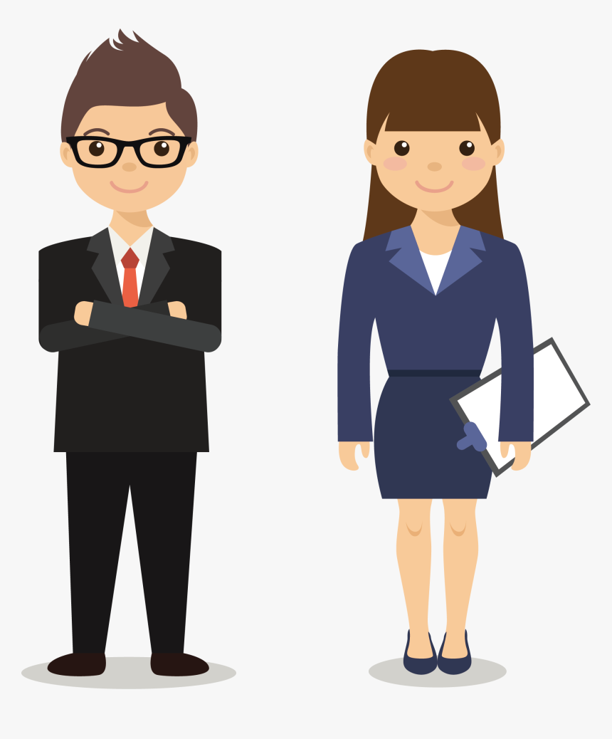 Vector Illustrator Lawyer Couple Euclidean Computer, HD Png Download