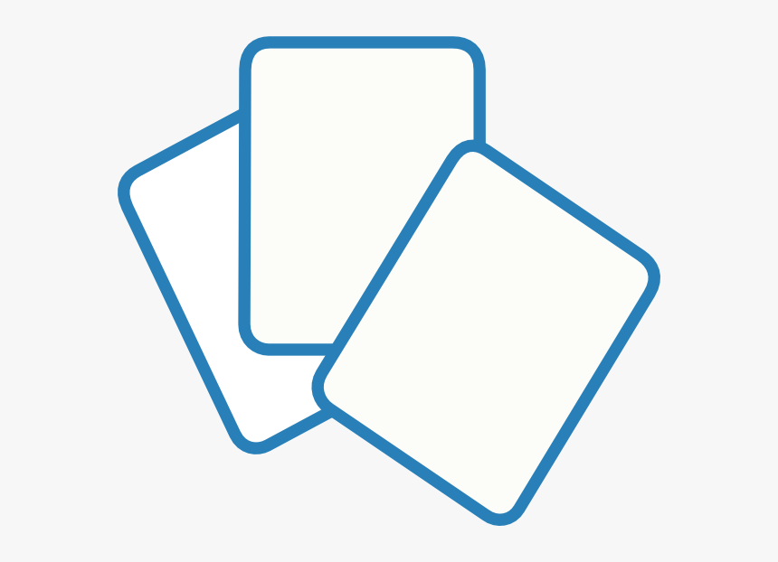 Card Deck Blue Clip Art, HD Png Download