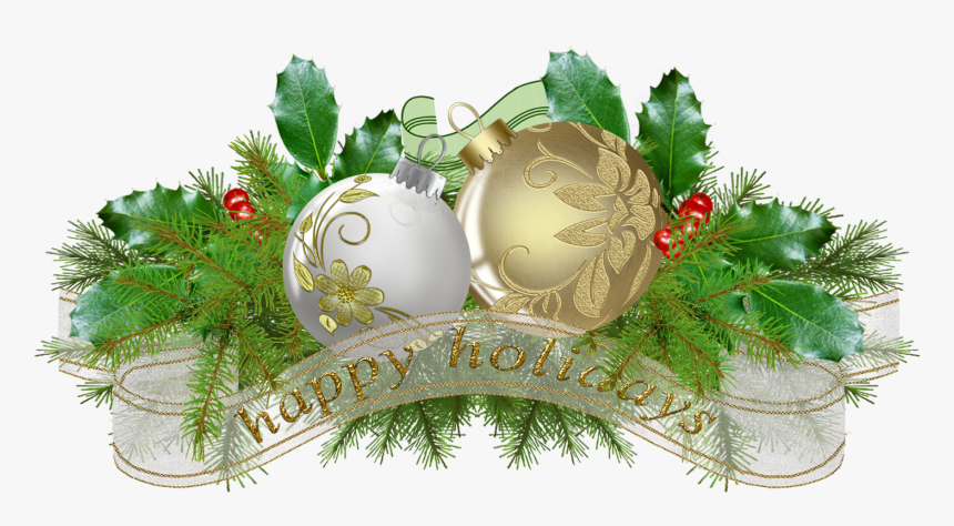 Christmas Decor Vector Png With Decorations Png File, Transparent Png