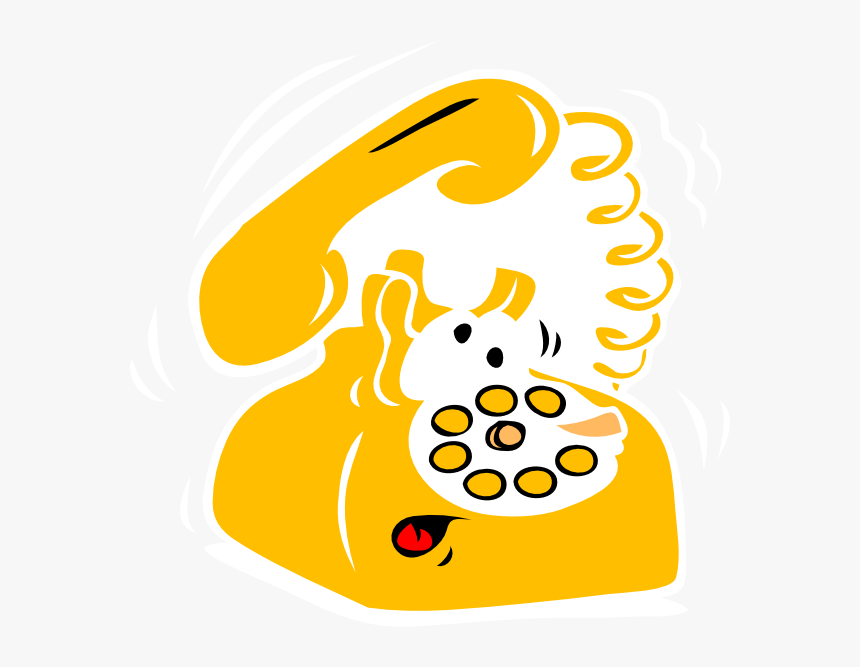 Yellow Phone Svg Clip Arts, HD Png Download